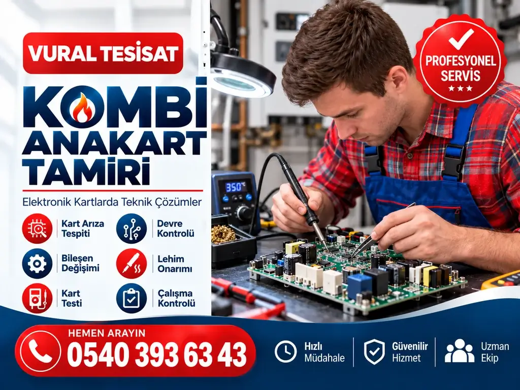Kombi Anakart Tamiri - Vural Tesisat